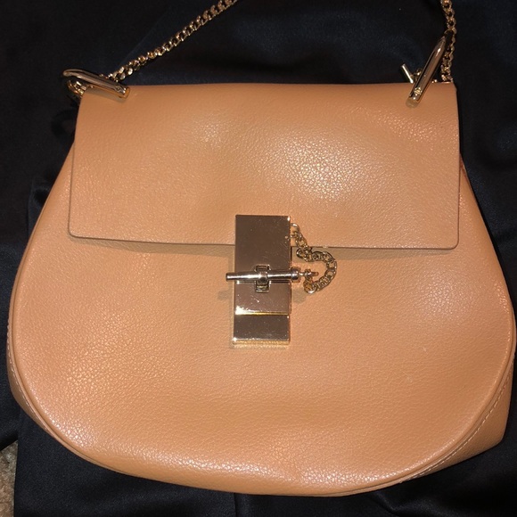 Accessories - Drew bag peach/tan with gold hardware